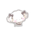 Japan Sanrio Vinyl Sticker - Cogimyun / Ribbon Smile Black - 1