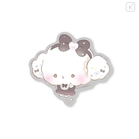 Japan Sanrio Vinyl Sticker - Cogimyun / Ribbon Black - 1