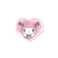 Japan Sanrio Vinyl Sticker - My Melody / Lady Heart - 1