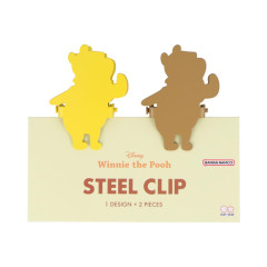 Japan Disney Steel Clip - Pooh / Silhouette
