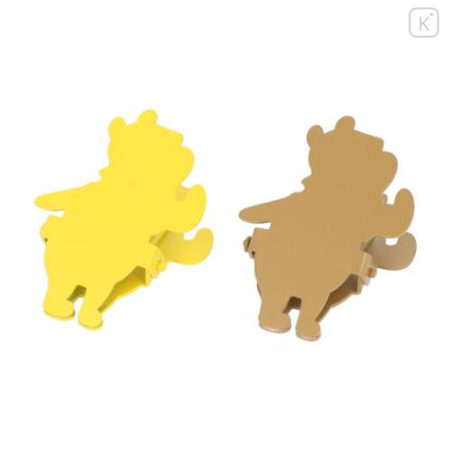 Japan Disney Steel Clip - Pooh / Silhouette - 4