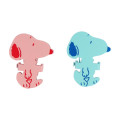 Japan Peanuts Steel Clip - Snoopy / Red & Blue Green - 2