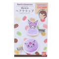 Japan Sanrio Hair Clip Set of 2 - Kuromi / Macaron - 1