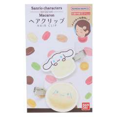 Japan Sanrio Hair Clip Set of 2 - Cinnamoroll / Macaron