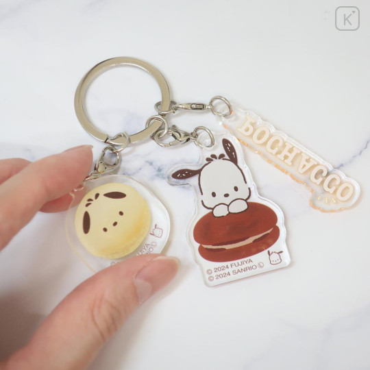 Japan Sanrio Acrylic Keychain - Pochacco / Macaron - 2