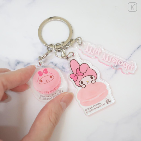 Japan Sanrio Acrylic Keychain - My Melody / Macaron - 2