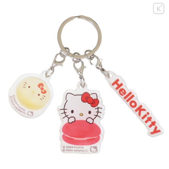 Japan Sanrio Acrylic Keychain - Hello Kitty / Macaron - 1