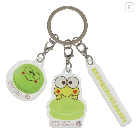 Japan Sanrio Acrylic Keychain - Keroppi / Macaron - 1