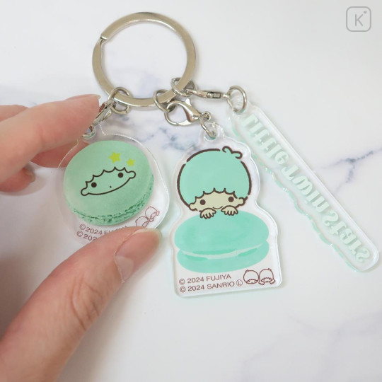 Japan Sanrio Acrylic Keychain - Little Twin Stars Kiki / Macaron - 2