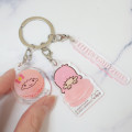 Japan Sanrio Acrylic Keychain - Little Twin Stars Lala / Macaron - 2