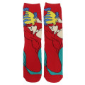 Japan Disney Crew Socks - Ariel / Red - 1