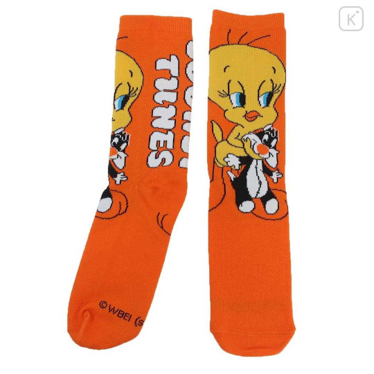 Japan Looney Tunes Crew Socks - Tweety & Sylvester - 1