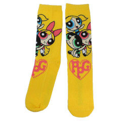 Japan The Powerpuff Girls Crew Socks - Yellow