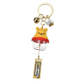 Japan Disney Store Wind Chime Key Chain With Bell - Pooh - 1