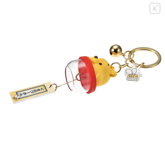 Japan Disney Store Wind Chime Key Chain With Bell - Pooh - 6