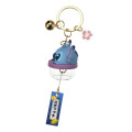 Japan Disney Store Wind Chime Key Chain With Bell - Stitch - 3