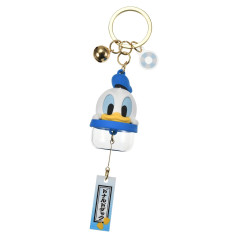 Japan Disney Store Wind Chime Key Chain With Bell - Donald Duck