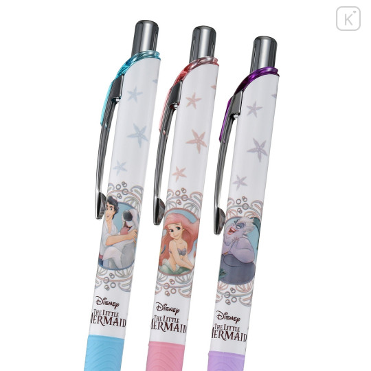 Japan Disney Store EnerGel Gel Pen 3pcs Set - Ariel / The Little Mermaid 35th Anniversary - 3