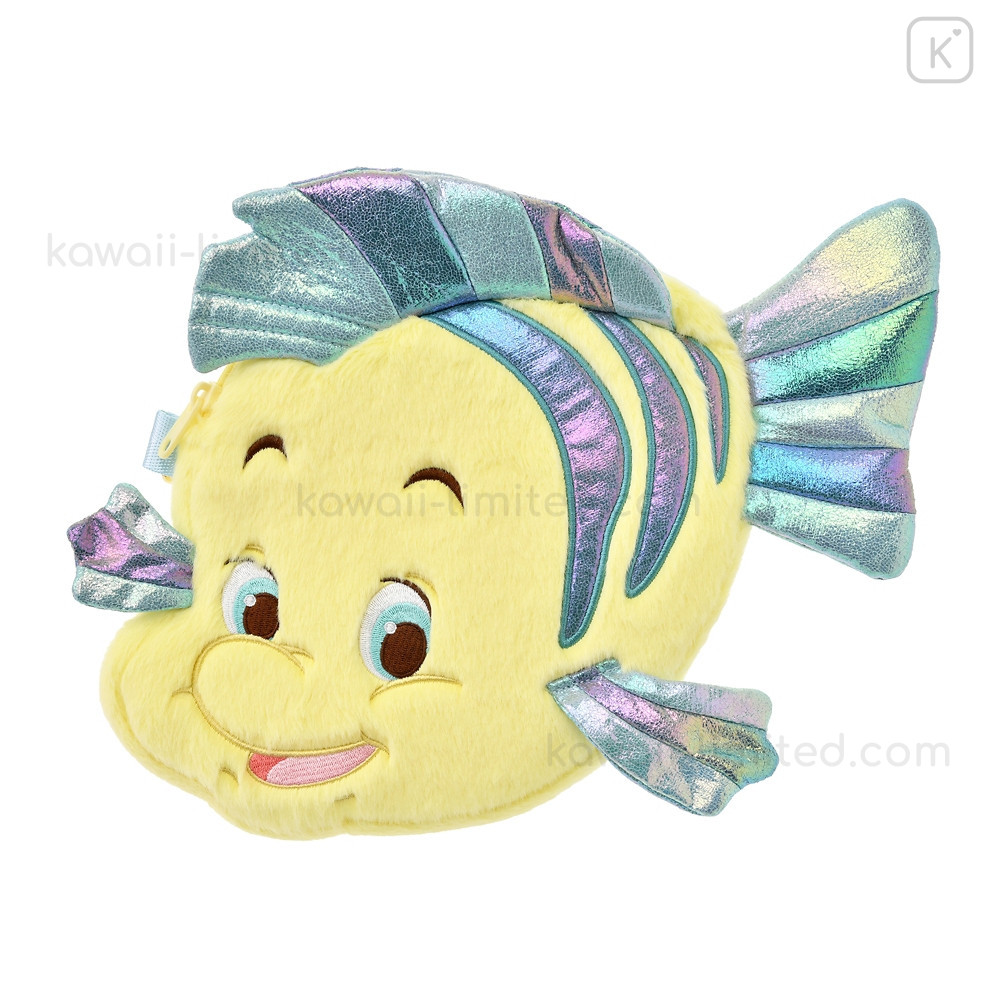 Japan Disney Store Pochette Should Bag & Plush Toy Flounder