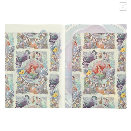 Japan Disney Store 2 Pockets A4 Hologram Clear File Holder - Ariel : The Little Mermaid 35th Anniversary - 3