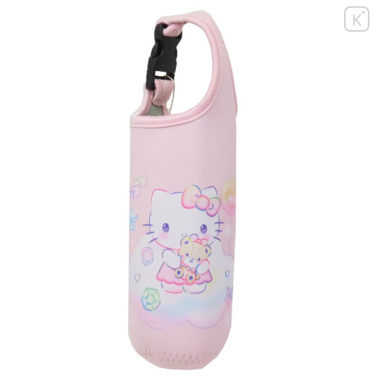 Japan Sanrio Plastic Bottle Holder - Hello Kitty & Tiny Chum / Pink - 1