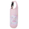 Japan Sanrio Plastic Bottle Holder - Hello Kitty & Tiny Chum / Pink - 1