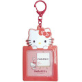 Japan Sanrio Name Tag Keychain - Hello Kitty : Square - 1