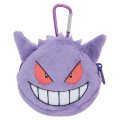 Japan Pokemon Plush Mini Pouch with Carabiner - Gengar - 1