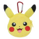 Japan Pokemon Plush Mini Pouch with Carabiner - Pikachu