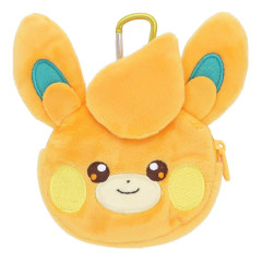 Japan Pokemon Plush Mini Pouch with Carabiner - Pawmi