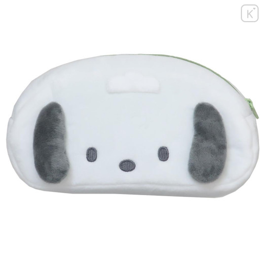 Japan Sanrio Plush Pen Case - Pochacco / Face - 1