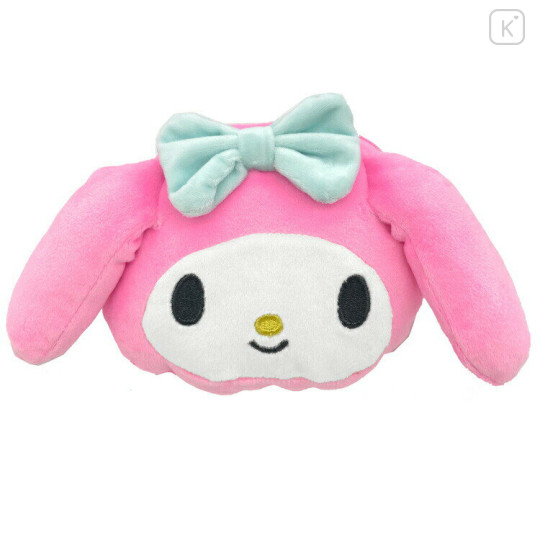 Japan Sanrio Fluffy Mini Pouch - My Melody / Face - 1