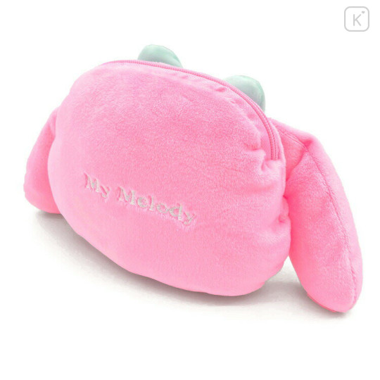 Japan Sanrio Fluffy Mini Pouch - My Melody / Face - 2