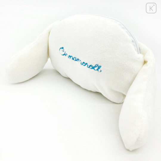 Japan Sanrio Fluffy Mini Pouch - Cinnamoroll / Face - 2