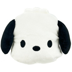 Japan Sanrio Fluffy Mini Pouch - Pochacco / Face