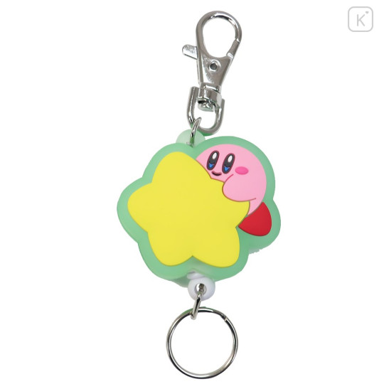 Japan Kirby Rubber Reel Key Chain - Star - 1