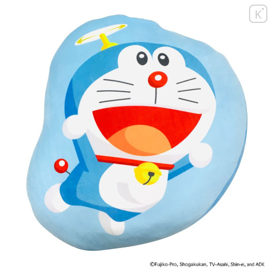 Japan Doraemon Cushion - Happy Flying - 1