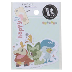 Japan Pokemon Vinyl Deco Sticker Set - Fuecoco & Quaxly & Sprigatito