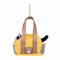 Japan Mofusand Mini Plush Toy - Cat & Carrier Bag / Calico Cat Yellow - 6