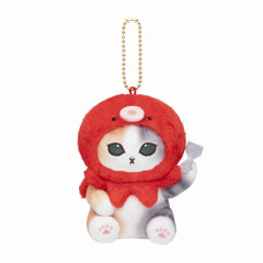 Japan Mofusand Mascot Holder - Cat / Calico Cat Octopus Nyan Red