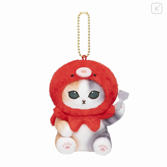 Japan Mofusand Mascot Holder - Cat / Calico Cat Octopus Nyan Red - 3