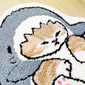 Japan Mofusand Fluffy Mat - Cat / Shark Nyan - 3