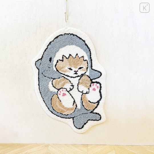 Japan Mofusand Fluffy Mat - Cat / Shark Nyan - 4