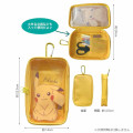 Japan Pokemon Clear Multi Accessory Case with Carabiner - Pikachu - 2