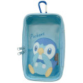 Japan Pokemon Clear Multi Accessory Case with Carabiner - Piplup - 1