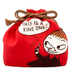 Japan Moomin Drawstring Bag & Lunch Bag - Little My / Red