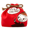 Japan Moomin Drawstring Bag & Lunch Bag - Little My / Red - 1