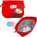 Japan Moomin Drawstring Bag & Lunch Bag - Little My / Red - 3