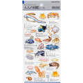 Japan Picture Book Sticker - Deep Sea Fish - 1