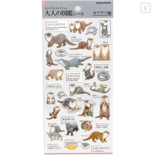 Japan Picture Book Sticker - Otter - 1